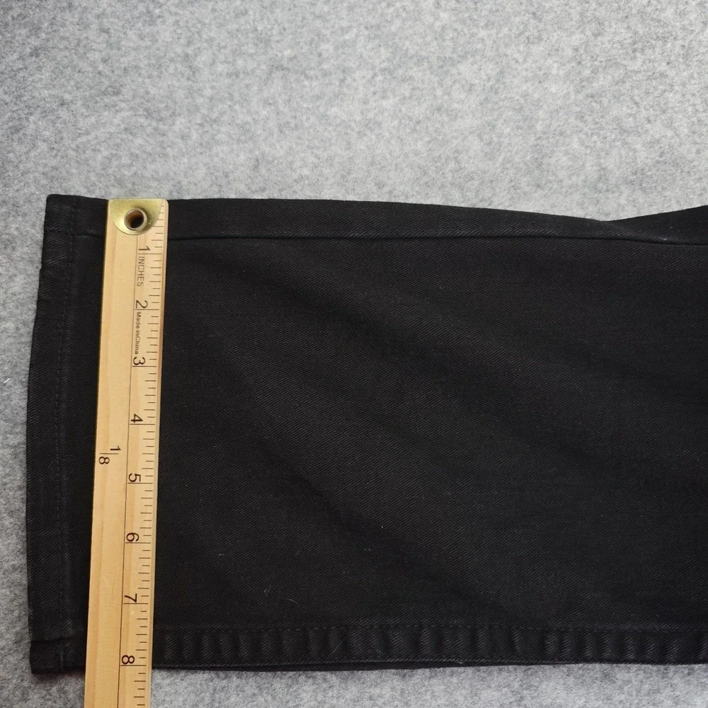True Religion Ricky Jeans Mens 32‎ Relaxed Straight Black Denim 33x32 Stretch